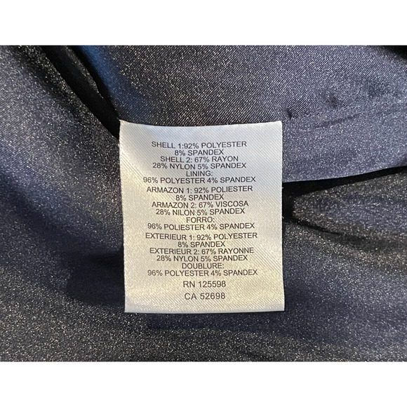 EUC Ellen Tracy Nordstrom Fit and Flare Sz 12 Blue Floral Sleeveless Dress - Picture 7 of 15